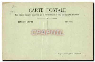 Versailles — O Petit Trianon — O Pavilhão Francês — L. Ragon, n°81 — Verso