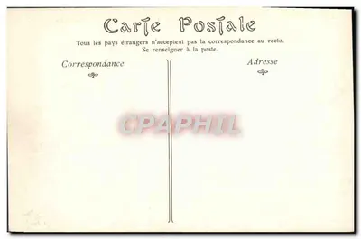 Castelo de CHANTILLY — Lado noroeste — ND Plor — Verso