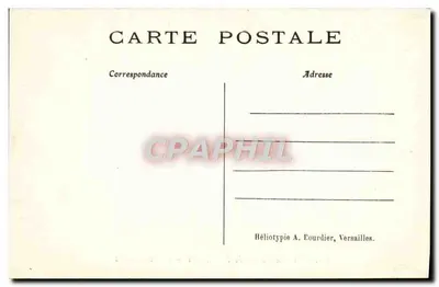Park zamku CHANTILLY — Trzy aleje — Héliotypie A. Courdier, Versailles, n° 103 — Rewers
