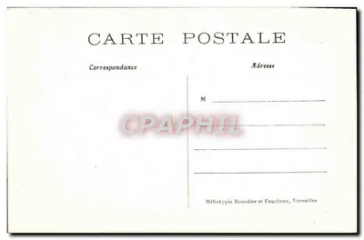 Zamek w CHANTILLY — Pawiłon Enghien — Héliotypie Bourdier et Faucheux — Rewers
