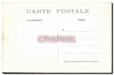 Park w CHANTILLY — Le Hameau - Sala do stołu — Rewers