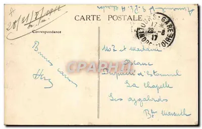 Tours (Loire) — General View, the Loire, the Stone Bridge, Saint-Gatien Cathedral — A.P. n°6 — Back