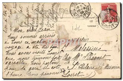 Tours — De Kathedraal — Foto A. Boiziau, La Tranchée-Tours — Achterkant