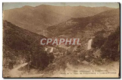 Lacets da estrada de Valgorge a Largentière — Sítios pitorescos da Ardèche