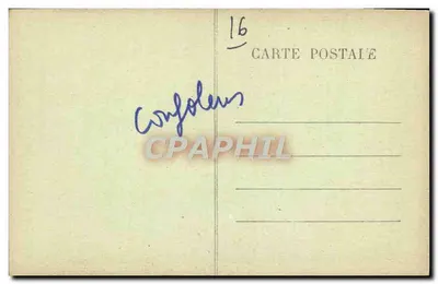 Confolens — Interior da Capela do Asilo — Edit. H. Cassan, A. Bourdier, snc. — Verso