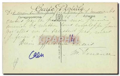 Caen — A Igreja de São João e a Torre Inclinada — LL — Verso