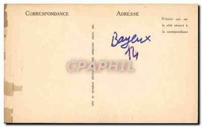Bayeux — A Catedral — Sede Episcopal — LL — Verso