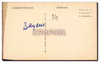 Bayeux — A Catedral — A Nave e o Coro — ND — Verso