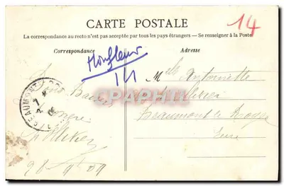 Honfleur — Kapel van Onze Lieve Vrouwe van de Genade — Collectie AD — Achterkant