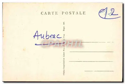 Aubrac (Aveyron) — A Torre dos Ingleses e a Igreja Romana — Léma, n° 8317 — Verso