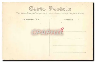 Bourges — Katedra — Widok z ogródka — Wydawca E.M.B. n°203 — Rewers