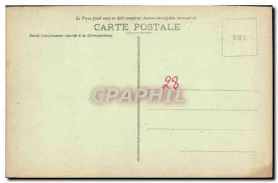 Chartres - Catedral - Portal Real — G. Fouceault, editor, Dreux, n°45 — Verso