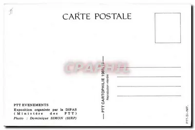 Bureau de correio 1930 — Artisans d'hier des communications d'aujourd'hui — Exposição PTT — Verso