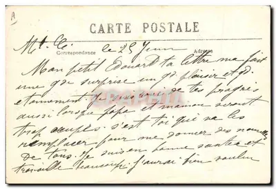 GASSE-COU IMPRÉVU — Lembrete da Guerra Europeia 1914-1915 — desenho de R. Paxonne, Bélgica — Verso