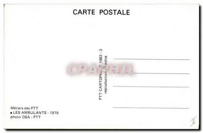 Tri das cartas — Paris a Strasbourg 10 — PTT — Verso
