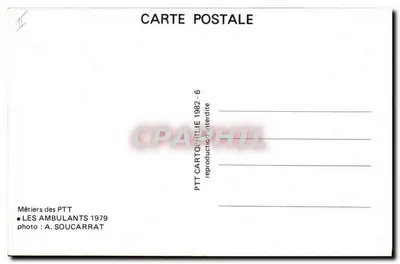 Marselha para Paris 20 : Fechamento dos sacos postais — LES AMBULANTS — PTT — Verso