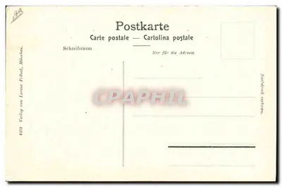 Christus Darsteller Anton Lang bei der Arbeit — Oberammergau — Verlag von Lorenz Fränzl, München — Verso