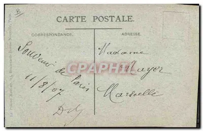 Portrait d'un homme barbu — éditeur Le Photo Midi-ET, Paris — n° 81 — Verso