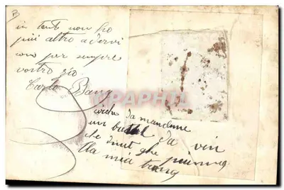 Zwei Männer — Medallion-Foto — Danjouère, 11-1-14 — Multisprachige Ansichtskarte — Rückseite