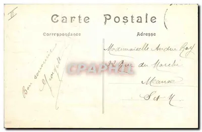Le Tréport (S.-Inf.) — Barco de pesca retornando ao porto — L. Hirondelle, Paris, n° 58 — Verso