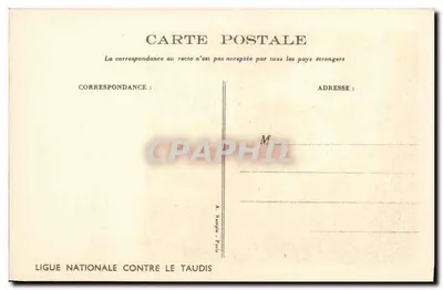 Crianças e aranhas — ilustração humorística — Ligue Nacional Contra o Taudis — Verso