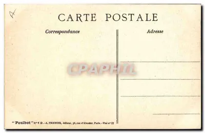 Sala Belgijka!... Ach!... Patrz, znowu pada deszcz! — karikatura antybelgijska — wydawca Poulbot n°12 — Rewers