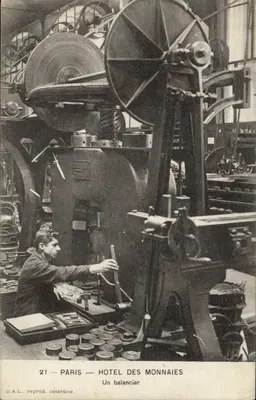 Paris — Hôtel des Monnaies — Un balancier