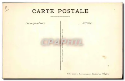 Cenas e Tipos Argelinos — Na Fonte — Kogu Jariena, Série No 1 — Verso