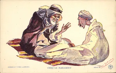 Chez o marabout — Cenas e tipos algerinos — Roger Irrier — Série No 1