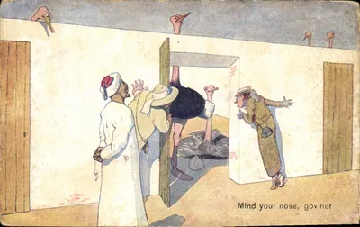 Avestruz na porta — cena humorística — B.K.W. 1.951-10