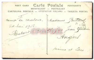 Camp van Chalons — Algemene uitzicht van een Infanteriecamp — ND Fot. — Achterkant