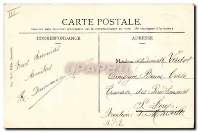 Traje de Tarentaise — Lembrete de Saboia — G. C. Editor, Grenoble — Verso