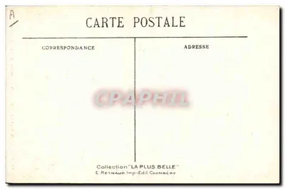 Kleding van Savoie — Omliggende gebieden van Chambéry en Aix-les-Bains — E. Reynaud Imp-Edit Chambéry n°77 — Achterkant