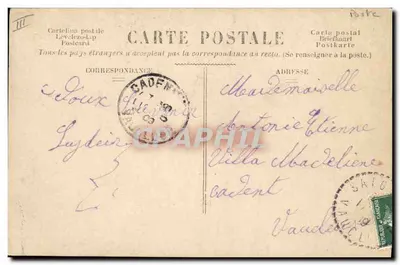 Homme à moustache devant boîte aux lettres — éditeur IMT I.L. n°2255 — Verso