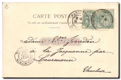 Het geheim van het stempel — uitgever onbekend, serie-nummer niet zichtbaar — Achterkant