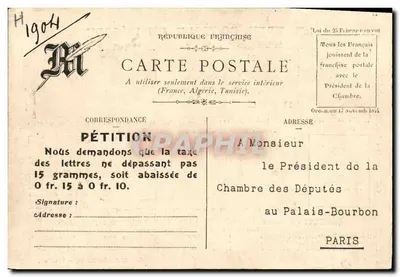 Die Postgebühr in Europa — Sammlung des « MATIN » — Imp. Wellhoff et Roële, Levallois — Rückseite