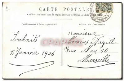 Mulher com rosas — Boa Ano — Paris, 1906 — Verso