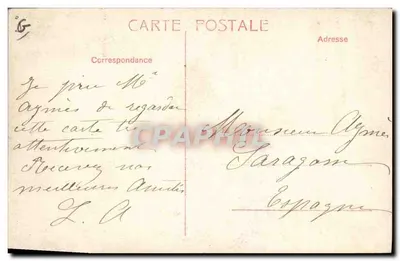 Napoleone I. — caricatura in nero e bianco — editore sconosciuto, n° di serie non visibile — Verso