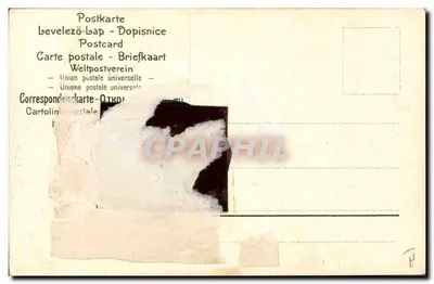 Retrato de um casal — decoração floral — série 2232 — Verso