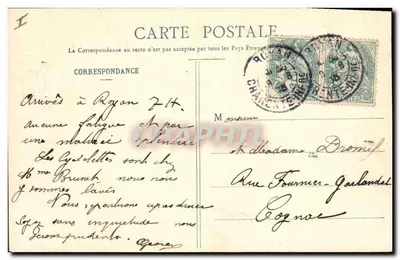 Royan - Le Port — widok portu z kilkoma jachtami — wydawnictwo A. Béauchet, n° 44 — Rewers
