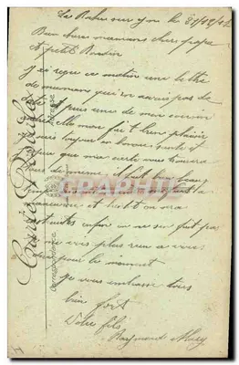 La Rochelle — Łódź wychodząca z portu — LL. n° 156 — Rewers