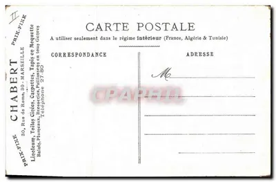 Meczet w Marsylu — kolorowa ilustracja — Chabert (Marsylia) nr 11 — Rewers
