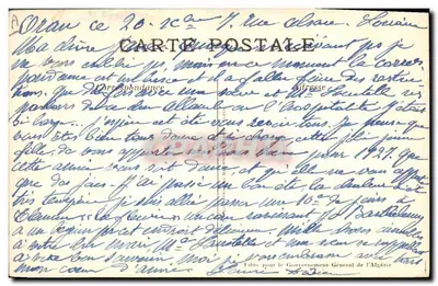 Menina com couscous — Cenas e tipos algerinos — Rogu Jorier, Série No 1 — Verso