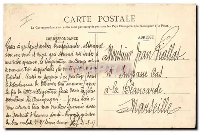 Infanterie in Manövern — Aufbau eines Bivouacs mit Zelt — Militäreditionen Mourignon — Rückseite