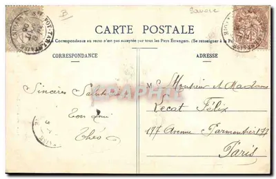 Costumi di Savoia (Bourg-St-Maurice) — 14. — Editore CER — Verso