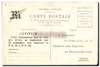 Die Postgebühr in Europa — Sammlung des « MATIN » — Rückseite