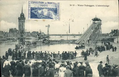 Exposição de Nantes 1904 — Water Toboggan. O Pouso — J. Nozaïs, Nantes, n°13