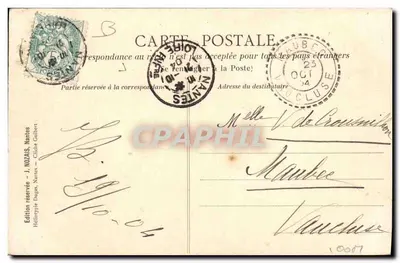 Exposição de Nantes 1904 — Water Toboggan. O Pouso — J. Nozaïs, Nantes, n°13 — Verso