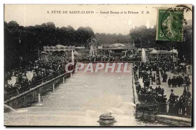 Festa de Saint-Cloud — Grand Bassin e a Grama — C D.