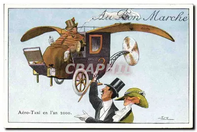 Aéro-Taxi no ano 2000 — Au Bon Marché — L. Bon Marché